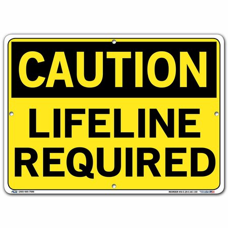 VESTIL Sign, Caution, 14.5x10.5", Alum Comp, .130, SI-C-29-C-AC-130 SI-C-29-C-AC-130